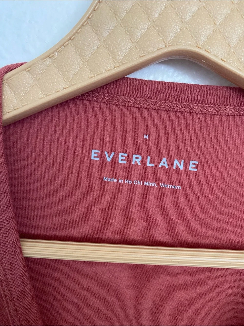 Everlane Organic Cotton Crew Neck Tee Bundle - Black & Rust - Size M - Picture 6 of 11